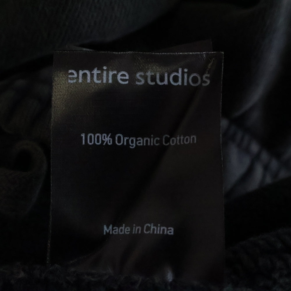 entire studios(エンタイア スタジオ) カーゴスウェットパンツ ブラック ES2379/PO0130