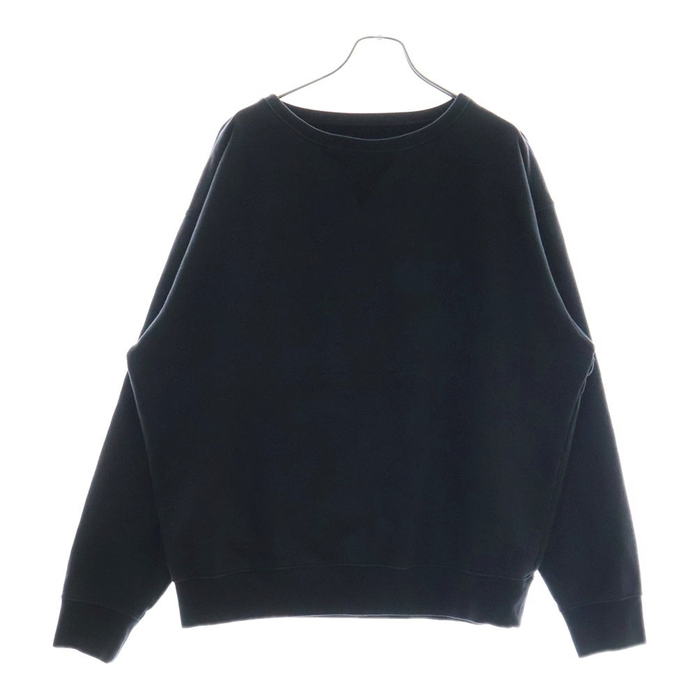 Maison Margiela(メゾンマルジェラ) ナンバリング フロント ロゴ刺繍 クルーネック スウェット トレーナー ブラック S50GU0208 S25520