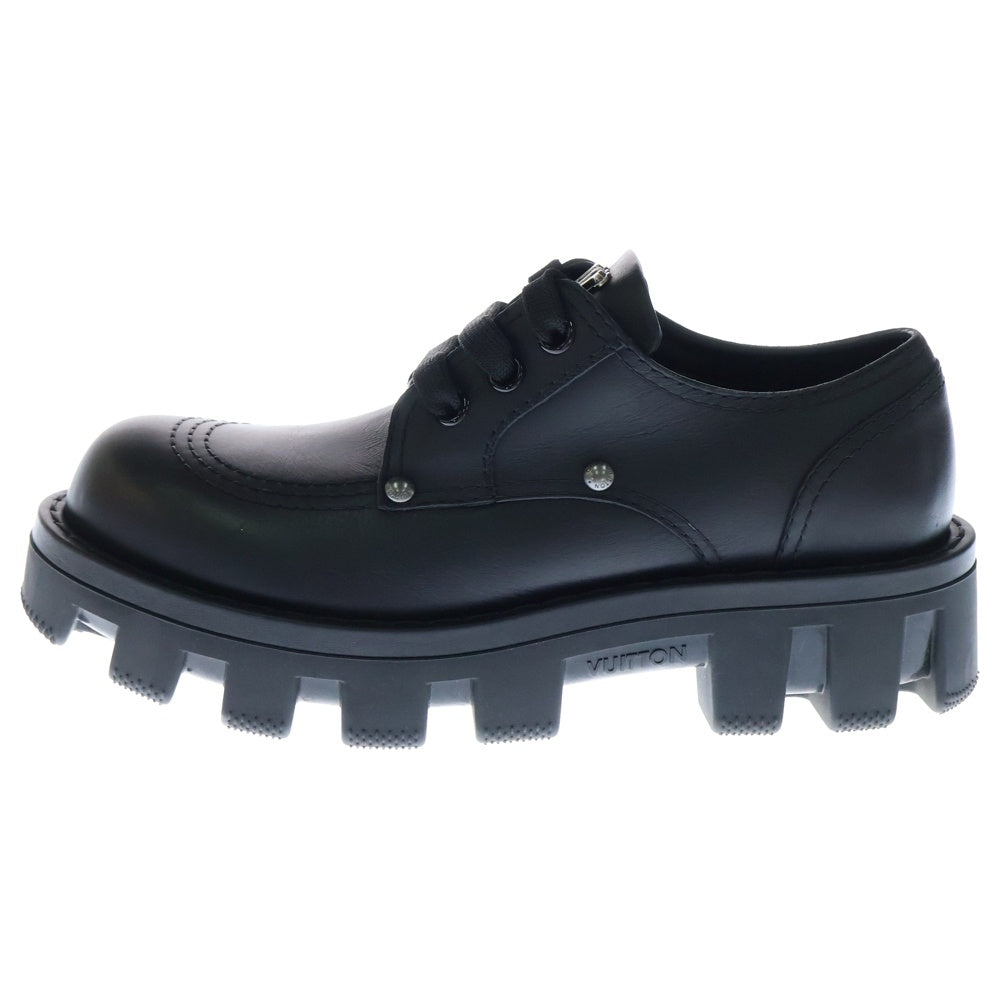 LOUIS VUITTON(ルイヴィトン) 24SS Derby LV Checker チェッカーライン ダービー ローファー シューズ ブラック SH1203