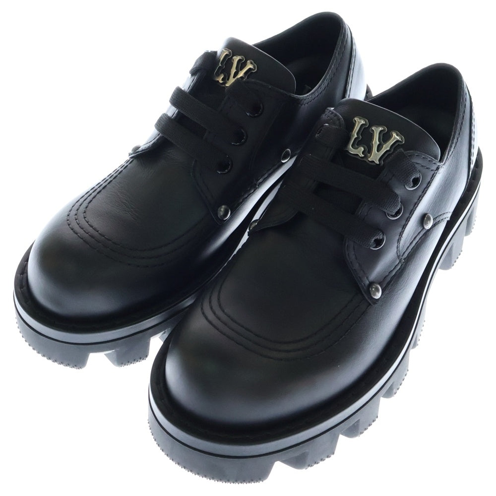 LOUIS VUITTON(ルイヴィトン) 24SS Derby LV Checker チェッカーライン ダービー ローファー シューズ ブラック SH1203