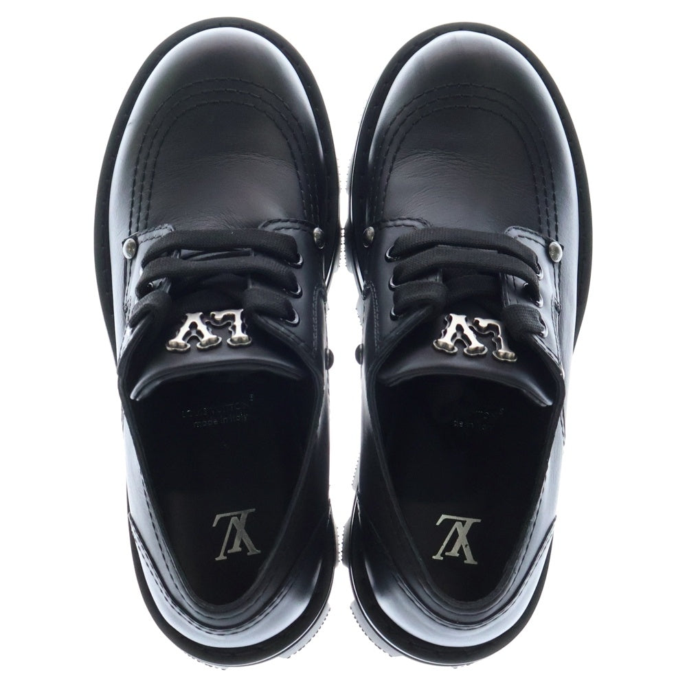 LOUIS VUITTON(ルイヴィトン) 24SS Derby LV Checker チェッカーライン ダービー ローファー シューズ ブラック SH1203