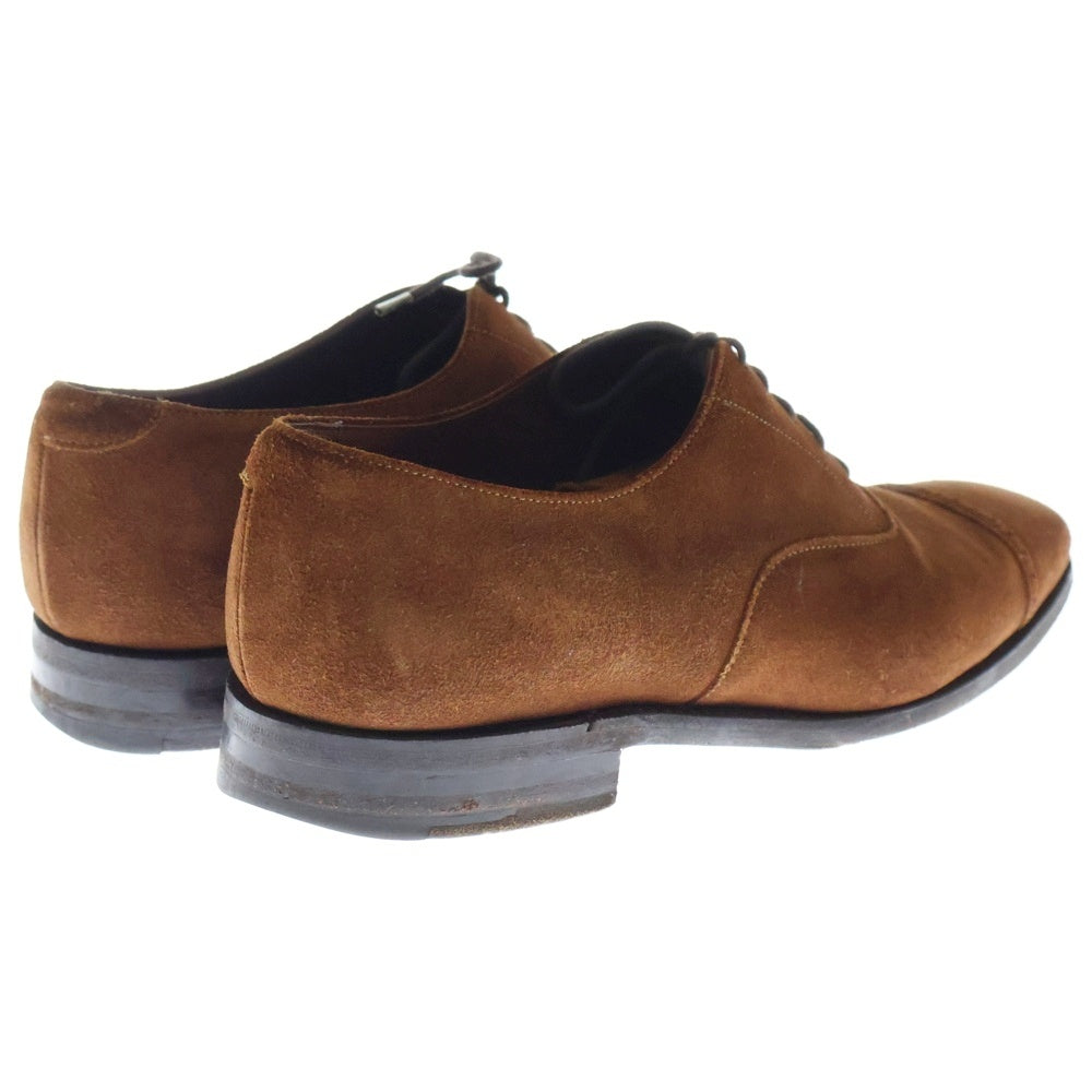 CHEANEY(チーニー) メダリオン ストレートチップ スウェードレザー ビジネスシューズ ブラウン