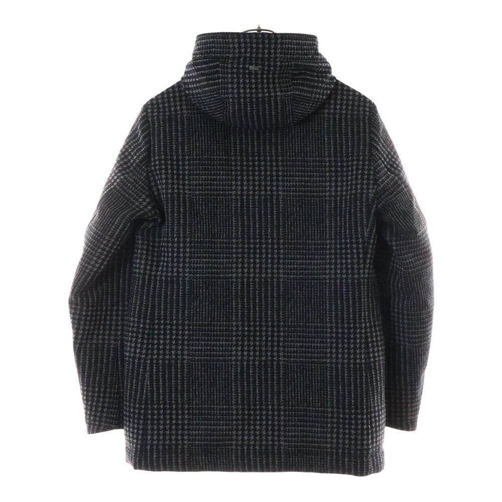 HERNO(ヘルノ) 総柄 ナイロン ジップアップ フーデッド ダウンジャケット グレー PI0316U-19416-9200