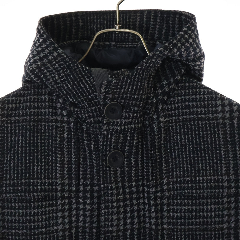 HERNO(ヘルノ) 総柄 ナイロン ジップアップ フーデッド ダウンジャケット グレー PI0316U-19416-9200