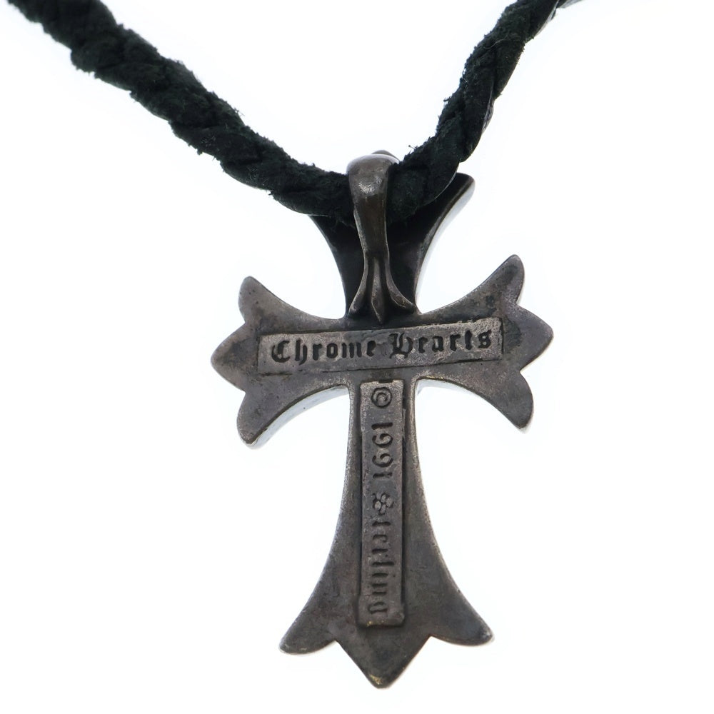 CHROME HEARTS(クロムハーツ) CH CRS SMLスモールCHクロス BC ボロチップブレイド ネックレス シルバー BCA220