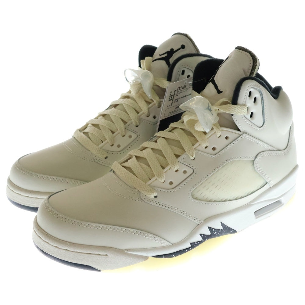 NIKE(ナイキ) AIR JORDAN 5 RETRO SE SAIL/BLACK エア ジョーダン 5 レトロ SE ハイカットスニーカー ホワイト US9.5/27.5cm FN7405-100