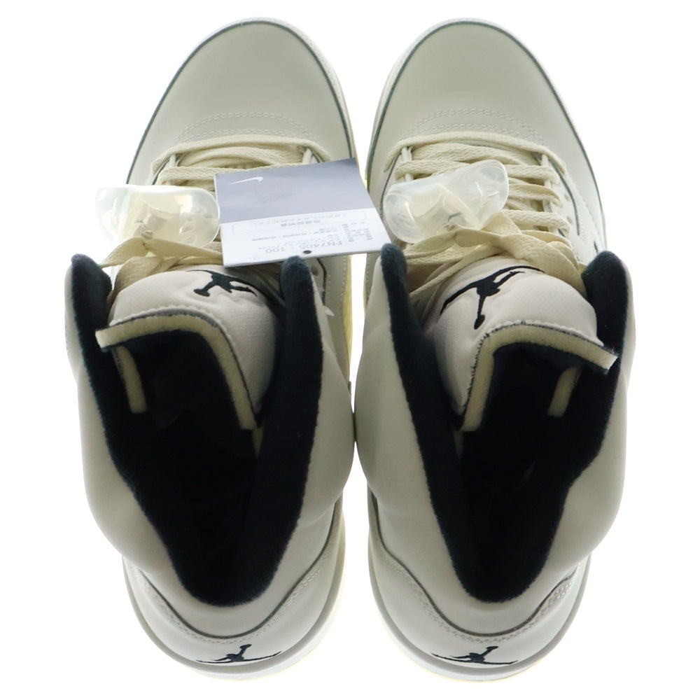NIKE(ナイキ) AIR JORDAN 5 RETRO SE SAIL/BLACK エア ジョーダン 5 レトロ SE ハイカットスニーカー ホワイト US9.5/27.5cm FN7405-100