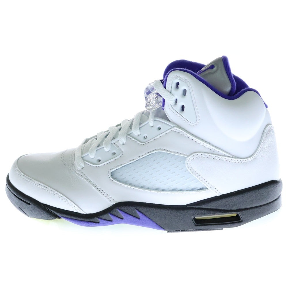 NIKE(ナイキ) AIR JORDAN 5 Dark Concord エアジョーダン 5 ダークコンコルド ハイカットスニーカー ホワイト US9.5/27.5cm DD0587-141