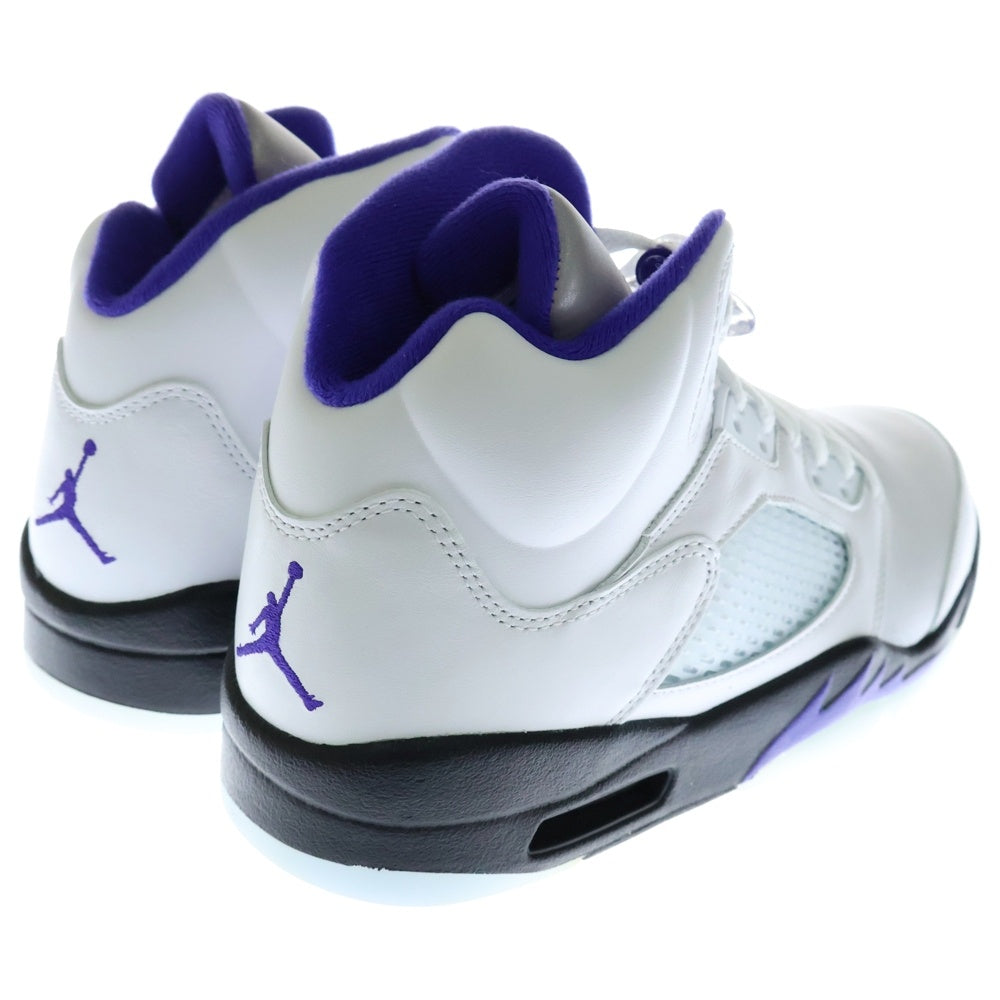NIKE(ナイキ) AIR JORDAN 5 Dark Concord エアジョーダン 5 ダークコンコルド ハイカットスニーカー ホワイト US9.5/27.5cm DD0587-141