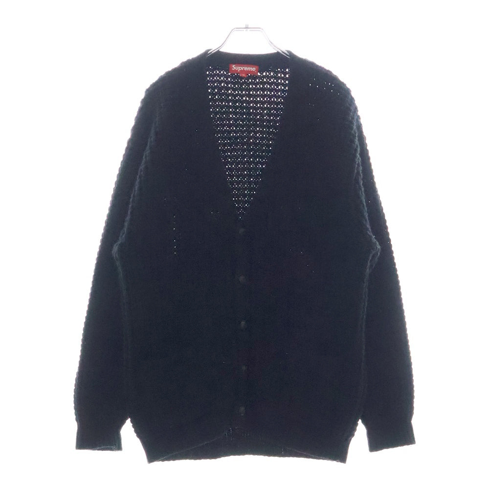 SUPREME(シュプリーム) 21AW Waffle Knit Cardigan ワッフルニットカーディガン ブラック