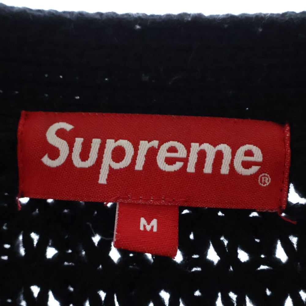 SUPREME(シュプリーム) 21AW Waffle Knit Cardigan ワッフルニットカーディガン ブラック