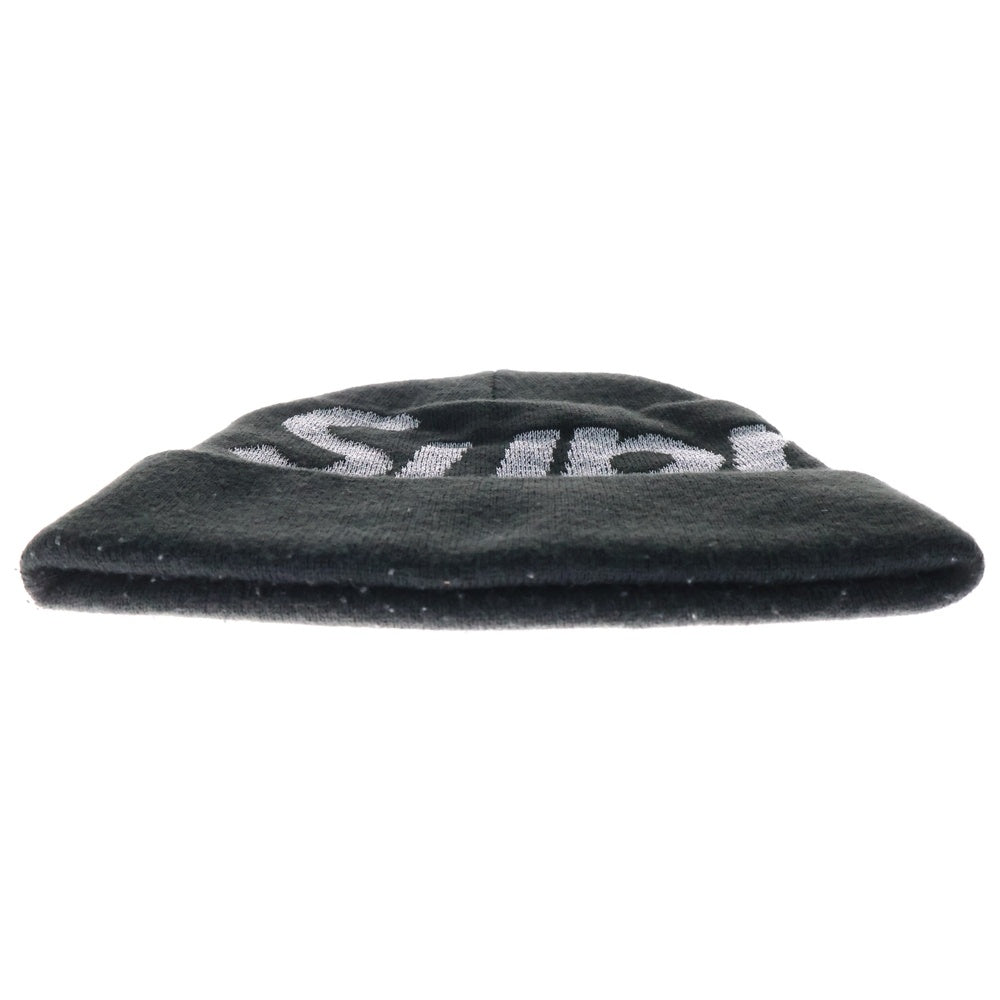 SUPREME(シュプリーム) 18AW Reflective Big Logo Beanie リフレクター ビッグロゴビーニー ニットキャップ ブラック