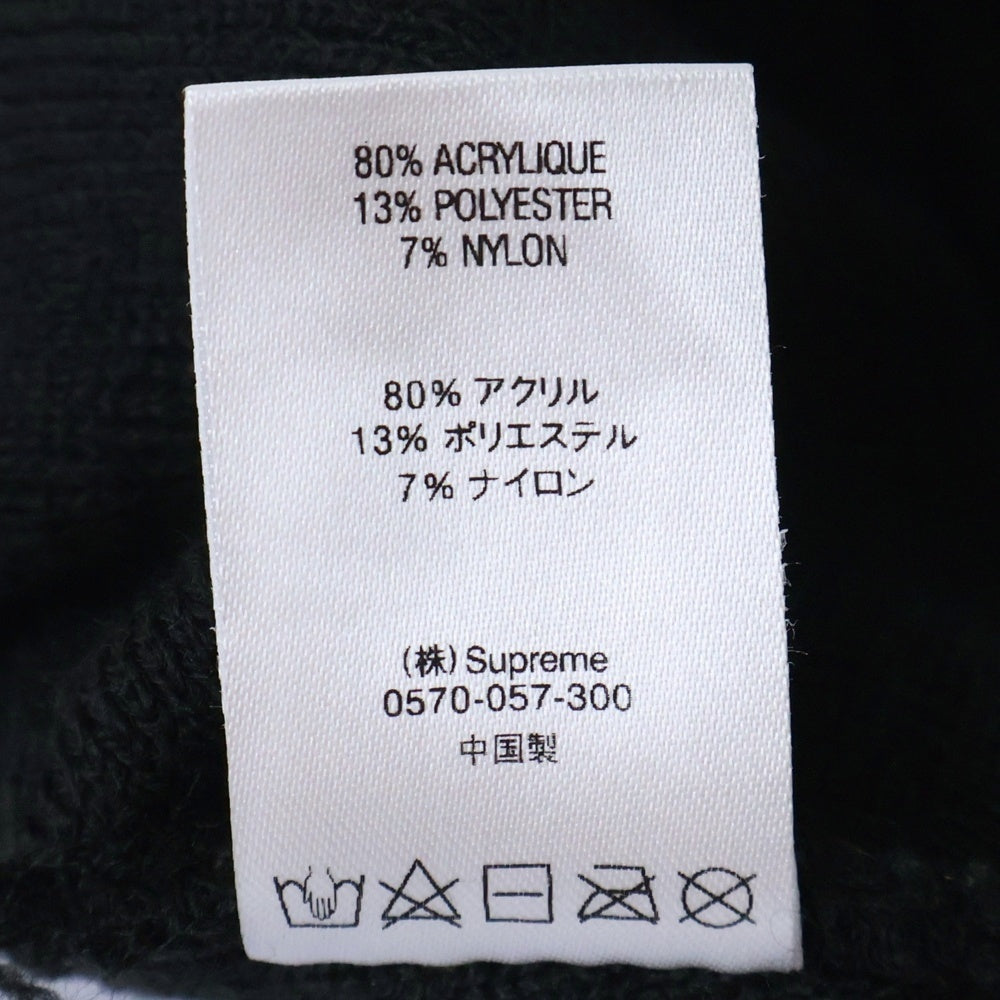 SUPREME(シュプリーム) 18AW Reflective Big Logo Beanie リフレクター ビッグロゴビーニー ニットキャップ ブラック