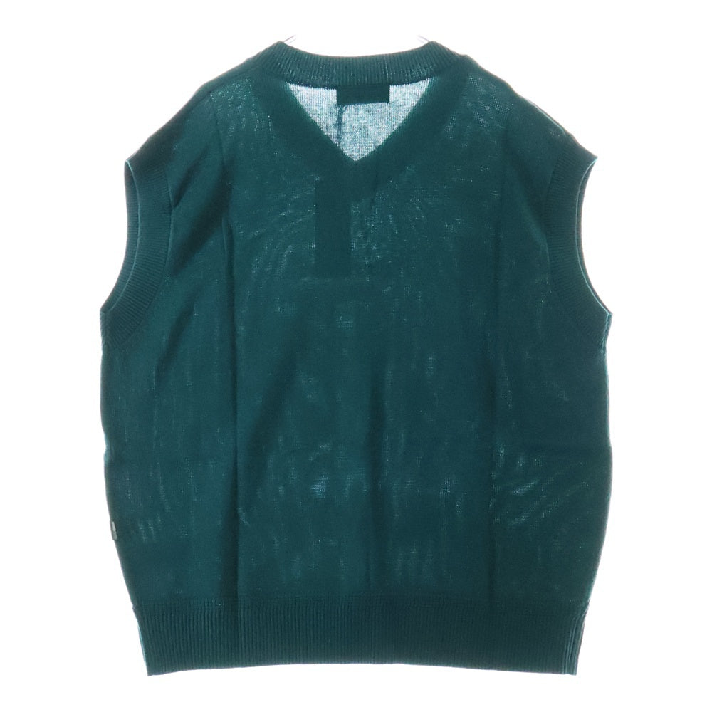 WIND AND SEA(ウィンダンシー) SDT V Neck Knit Vest ブイネック ニットベスト グリーン WDS-CLC-2-03