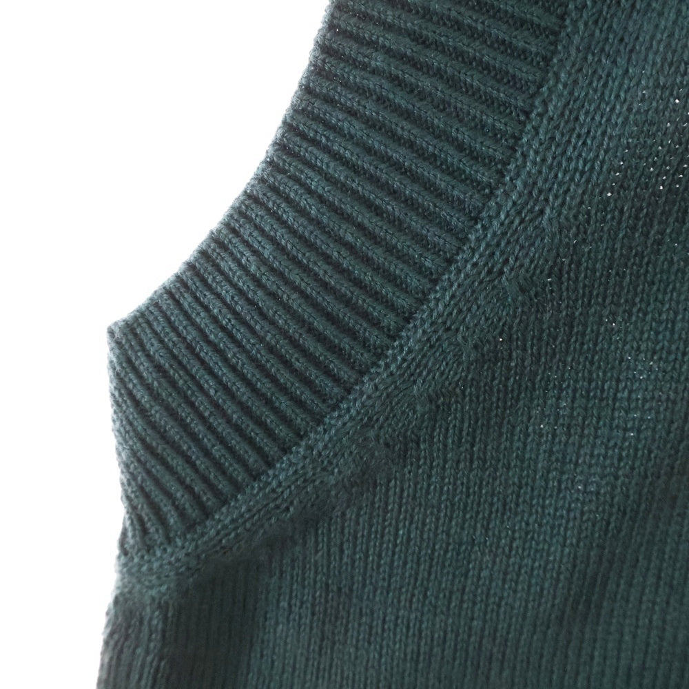 WIND AND SEA(ウィンダンシー) SDT V Neck Knit Vest ブイネック ニットベスト グリーン WDS-CLC-2-03