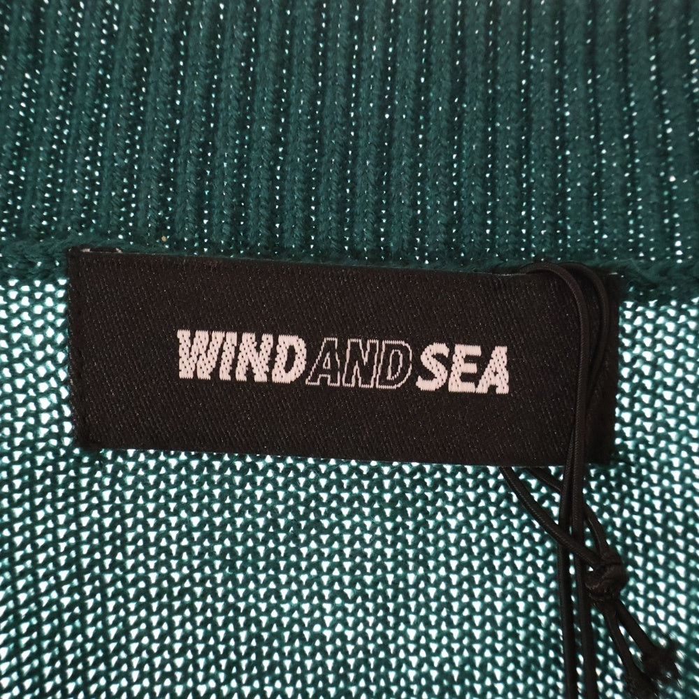 WIND AND SEA(ウィンダンシー) SDT V Neck Knit Vest ブイネック ニットベスト グリーン WDS-CLC-2-03