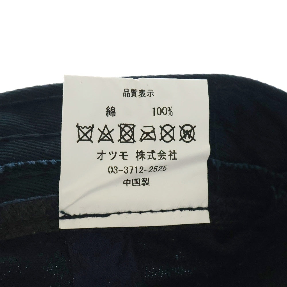 HUMAN MADE(ヒューマンメイド) Twill 6Panel Cap ワッペン ロゴ ツイル 6パネル キャップ 帽子 ネイビー