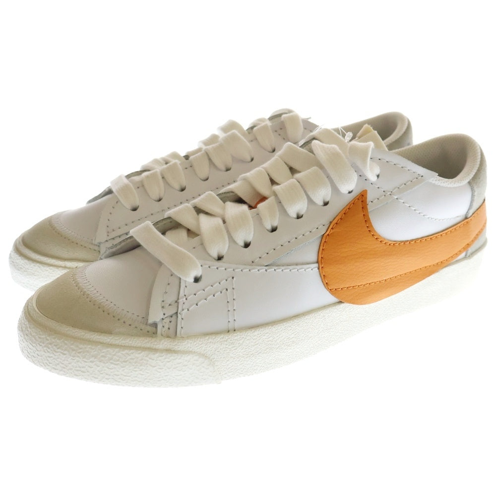 NIKE(ナイキ) BLAZER LOW 77 JUMBO ブレーザー ロー ジャンボ ローカットスニーカーシューズ ホワイト/オレンジ US10/28cm DN2158-100