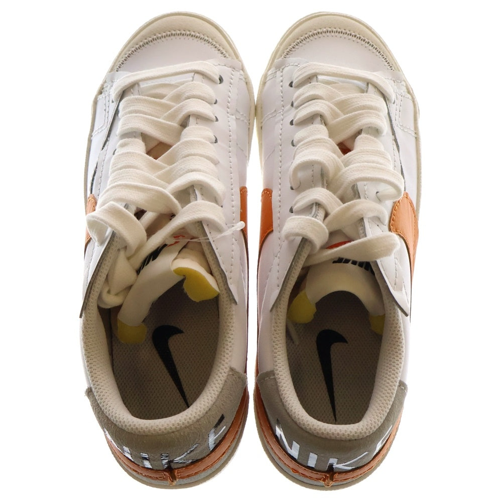 NIKE(ナイキ) BLAZER LOW 77 JUMBO ブレーザー ロー ジャンボ ローカットスニーカーシューズ ホワイト/オレンジ US10/28cm DN2158-100