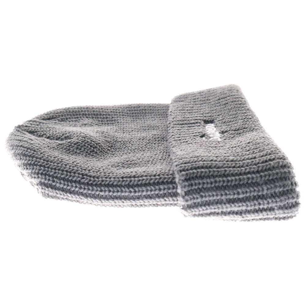 SUPREME(シュプリーム) 22AW Loose Gauge Beanie ルーズゲージ ロゴ刺繍 アクリル ニット ビーニー ニットキャップ 帽子 グレー