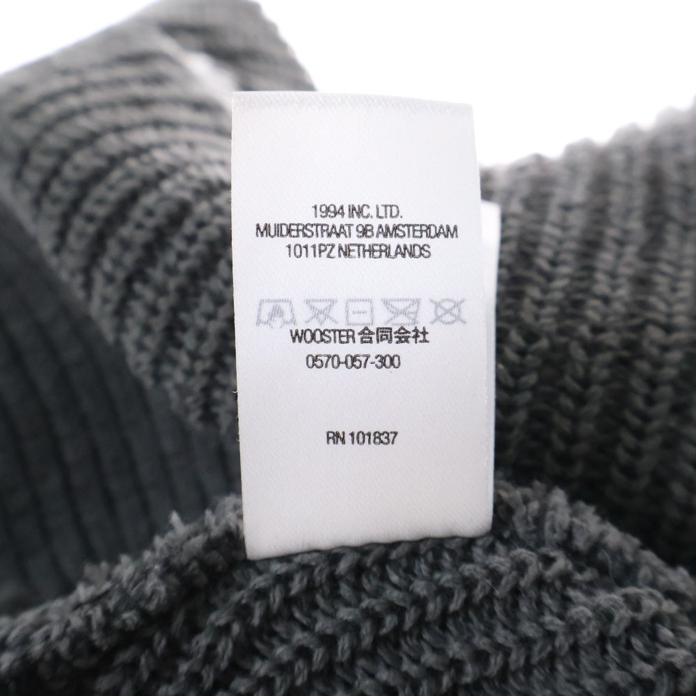 SUPREME(シュプリーム) 22AW Loose Gauge Beanie ルーズゲージ ロゴ刺繍 アクリル ニット ビーニー ニットキャップ 帽子 グレー