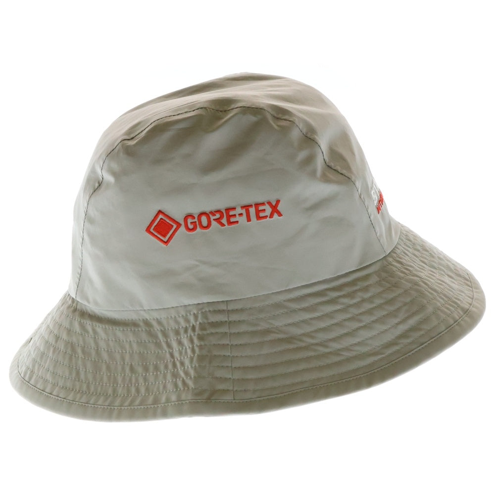 STUSSY(ステューシー) GORE-TEX BUCKET HAT ゴアテックス ロゴ刺繍 ナイロン バケットハット 帽子 グレー