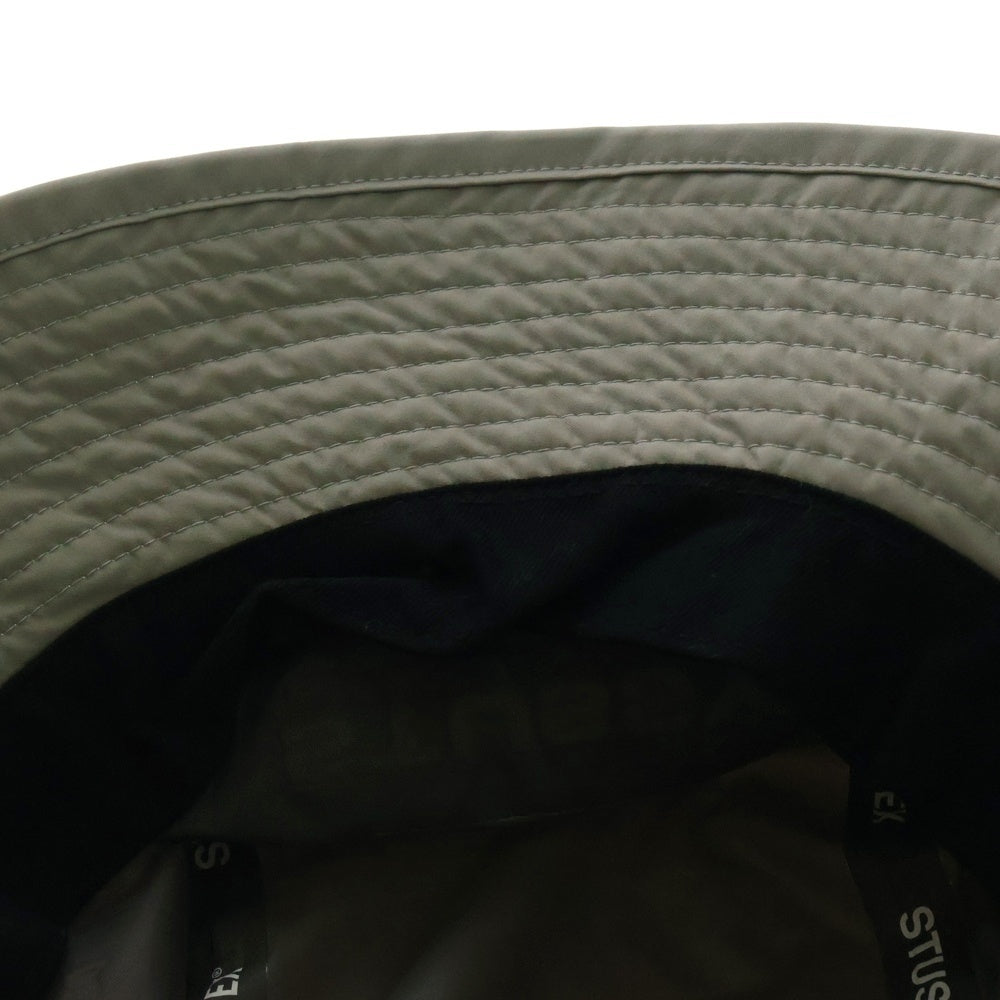 STUSSY(ステューシー) GORE-TEX BUCKET HAT ゴアテックス ロゴ刺繍 ナイロン バケットハット 帽子 グレー