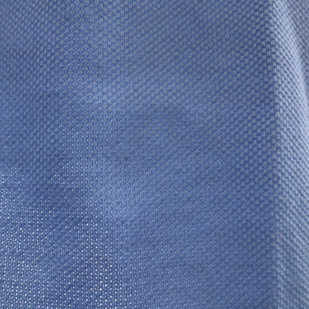 GUCCI(グッチ) ×adidas Piquet Polo Shirt アディダス トレフォイルロゴ 刺繍 ボウリング 半袖 ポロシャツ ブルー 700497 XJEVF