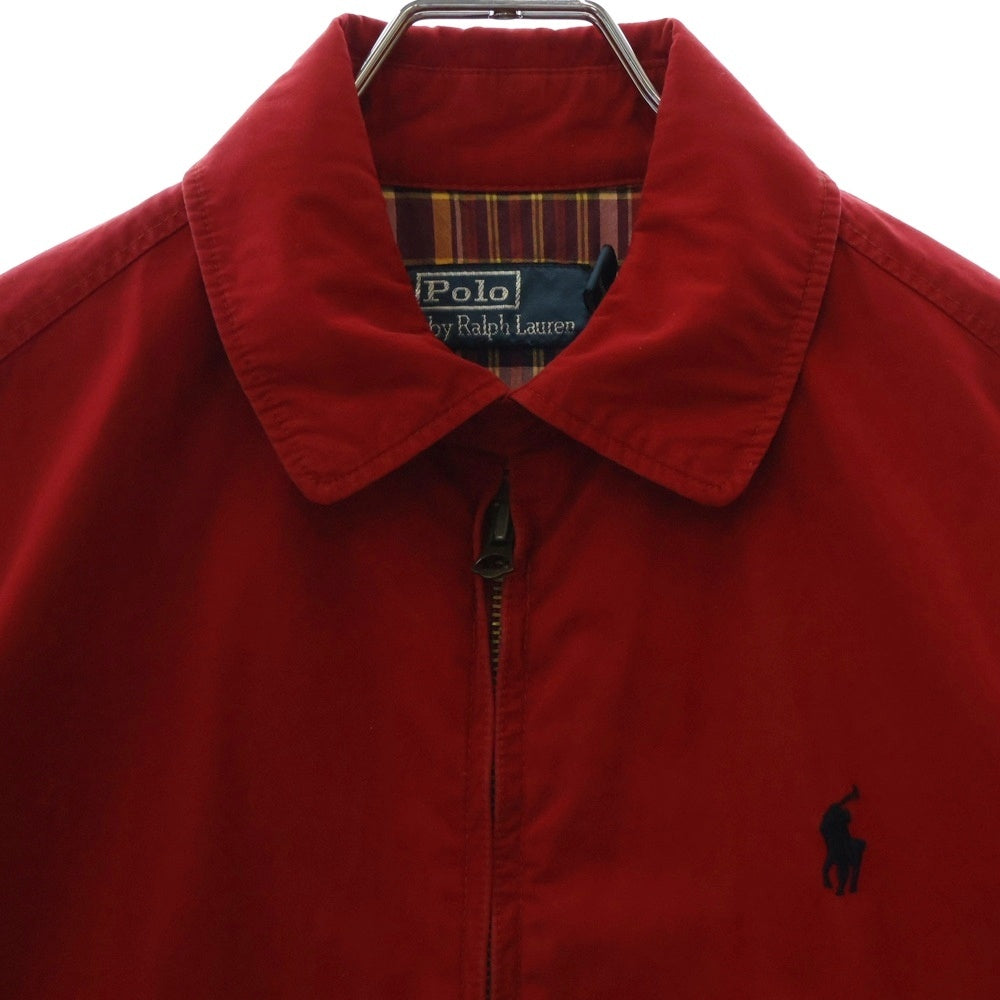 POLO RALPH LAUREN(ポロラルフローレン) Swing Top ロゴ刺繍 スイングトップ ジップアップジャケット レッド 7289019LLWB