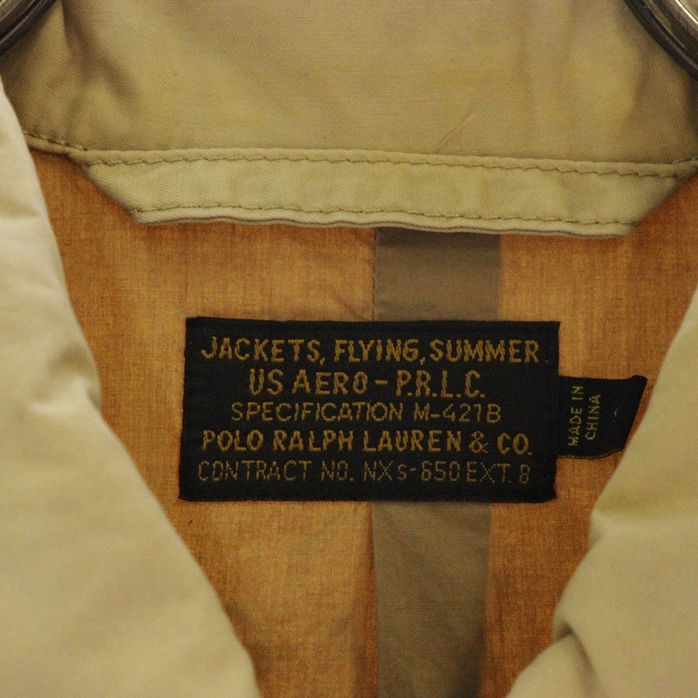 POLO RALPH LAUREN(ポロラルフローレン) M-421B Summer Flight Jacket サマーフライトジャケット ベージュ NXs-650EXT.8