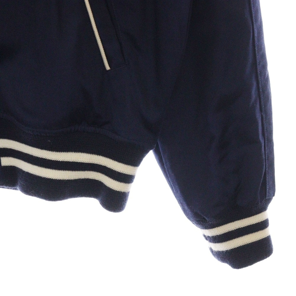 POLO RALPH LAUREN(ポロラルフローレン) ×MLB NEW YORK YANKEES BASEBALL JACKET エムエルビー ニューヨークヤンキース ベースボールジャケット サテン スタジアムジャケット ネイビー 710810481001