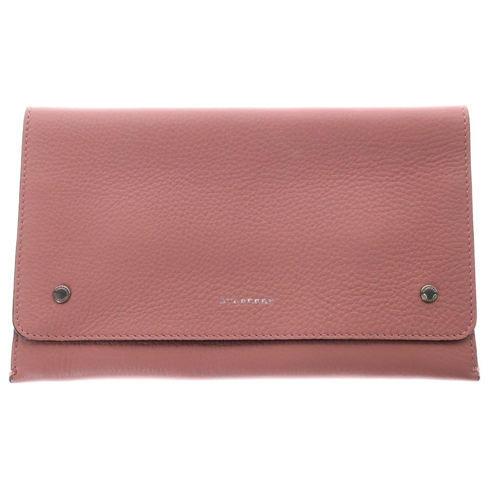 BURBERRY(バーバリー) レザー ポシェット セカンドバッグ クラッチバッグ ピンク レディース TIVLMP1263