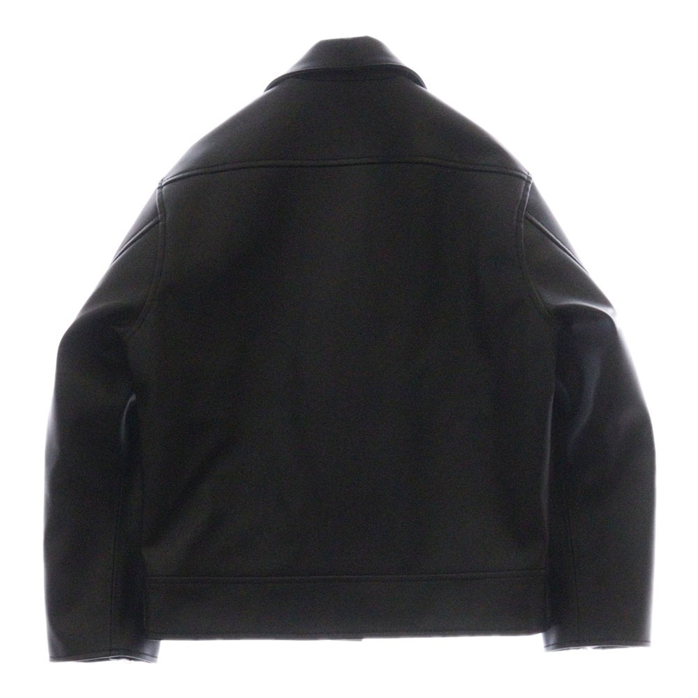 WTAPS(ダブルタップス) 23AW VANCE JACKET SYNTHETIC フェイクレザー ダブルライダースジャケット ブラック 232BRDT-JKM07