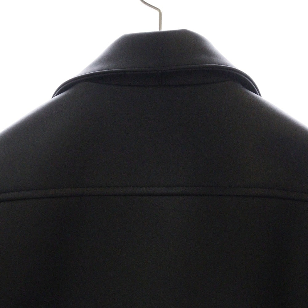 WTAPS(ダブルタップス) 23AW VANCE JACKET SYNTHETIC フェイクレザー ダブルライダースジャケット ブラック 232BRDT-JKM07