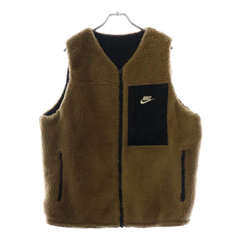 NIKE(ナイキ) フリースベスト クラブ+ リバーシブル ウィンタライズド ベスト ブラウン DQ4879-258