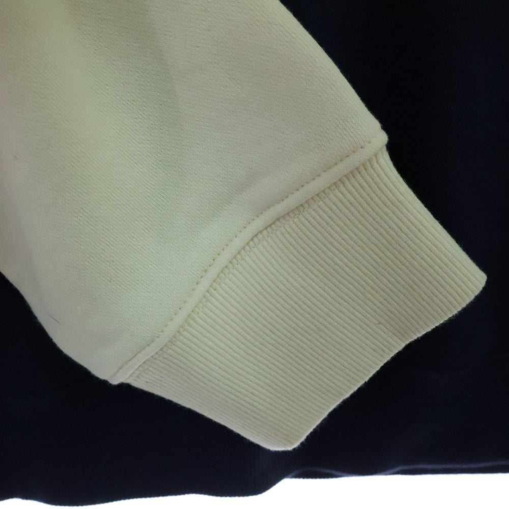 MALBON GOLF(マルボン ゴルフ) Torrey Pines Crewneck Sweatshirt 刺繍 クルーネック スウェット トレーナー アイボリー/ネイビー