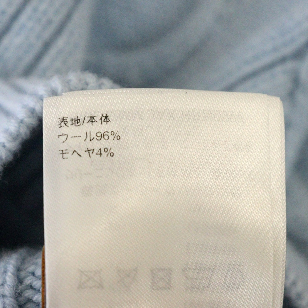 LOUIS VUITTON(ルイヴィトン) 24AW Vネック ケーブルニット セーター ライトブルー RM242MM JAX HRN09W
