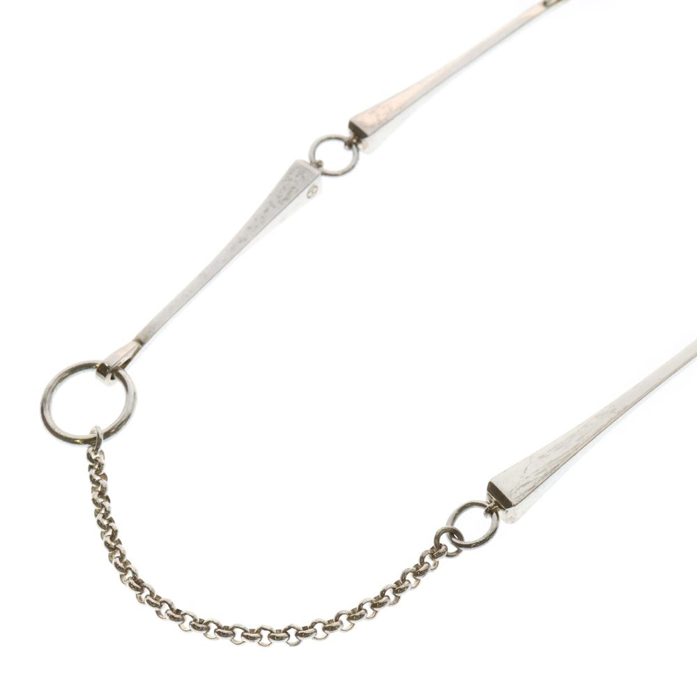 HERMES(エルメス) Clou de forge Long necklace クルー ド フォルジュ ネックレス シルバー