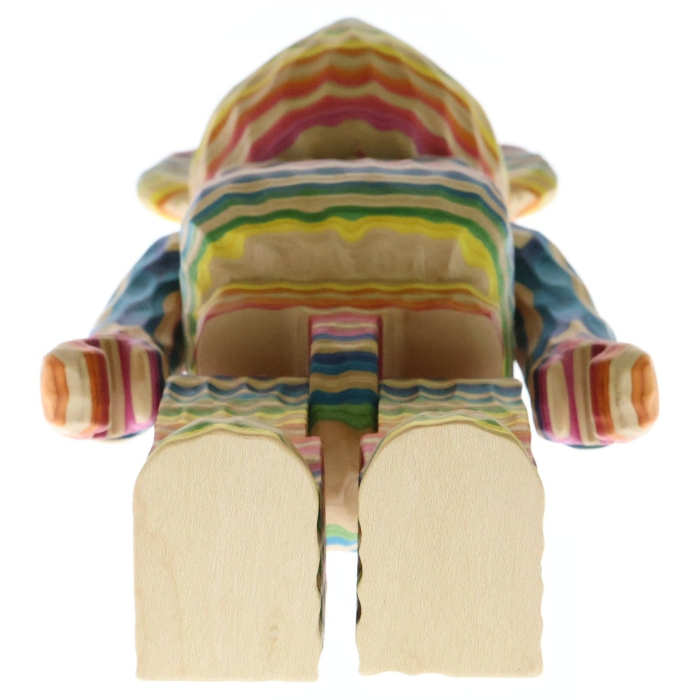 MEDICOM TOY(メディコムトイ) 2G EXCLUSIVE BE@RBRICK カリモク 400% carved wooden フラグメント ×HAROSHI ベアブリック ホビー カーヴドウッデン 人形 フィギュア マルチカラー