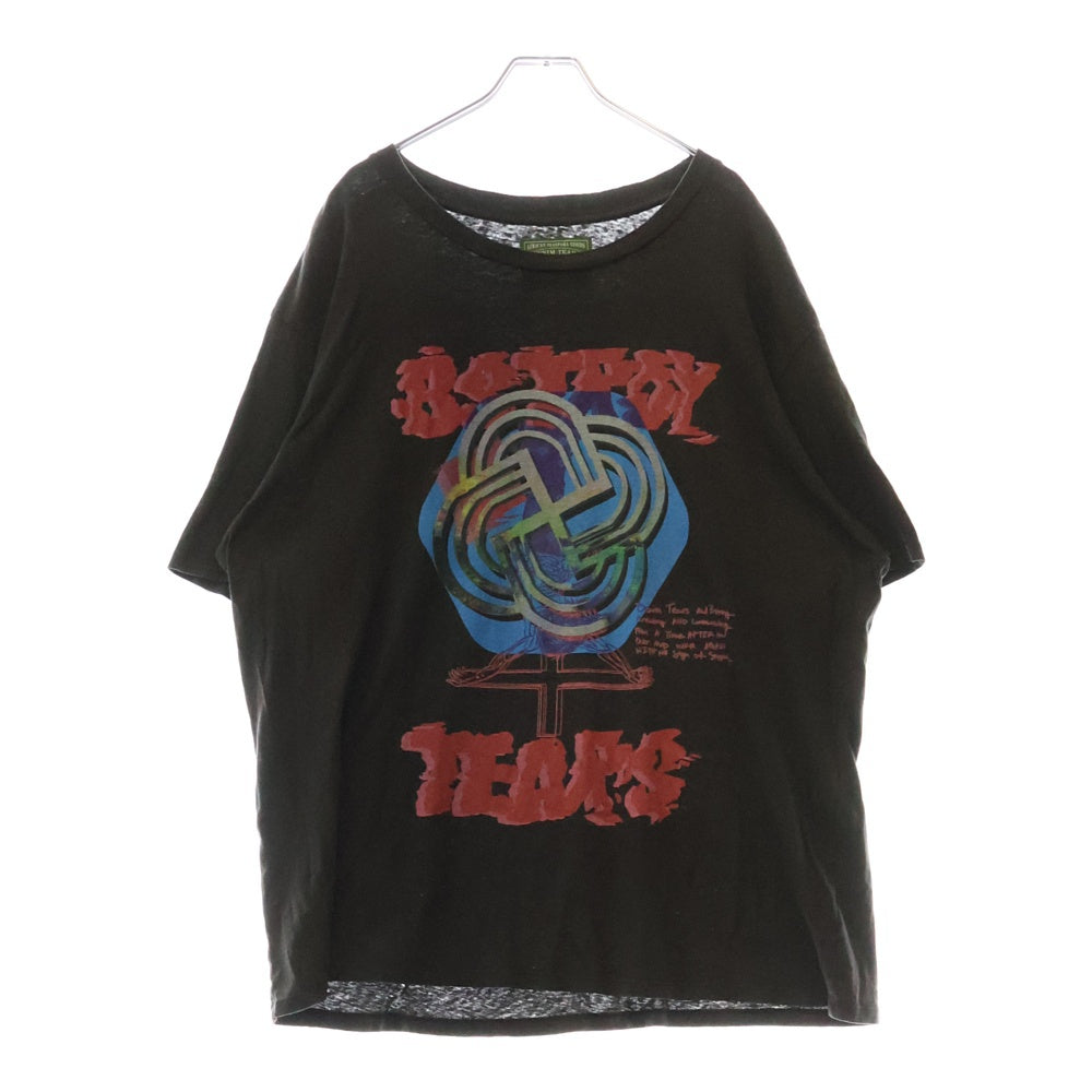DENIM TEARS(デニムティアーズ) Bstroy フロントプリント クルーネック半袖Tシャツ ブラック