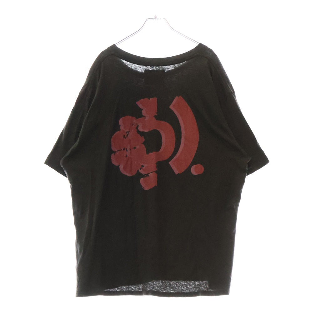 DENIM TEARS(デニムティアーズ) Bstroy フロントプリント クルーネック半袖Tシャツ ブラック