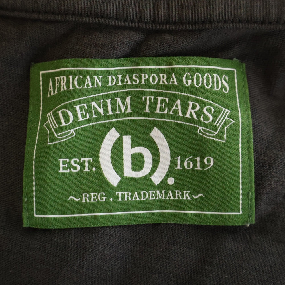 DENIM TEARS(デニムティアーズ) Bstroy フロントプリント クルーネック半袖Tシャツ ブラック