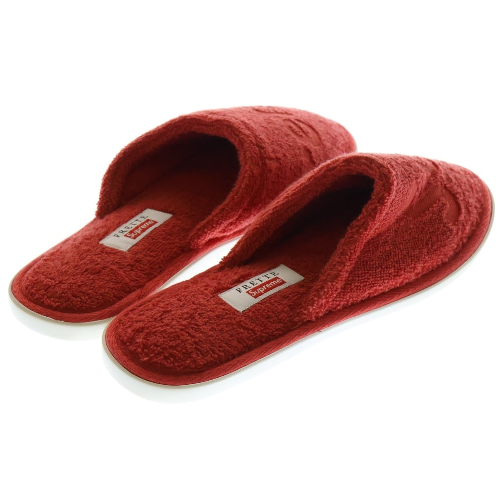 SUPREME(シュプリーム) 19SS ×Frette Slippers フレッテ ロゴ パイル地 スリッパ レッド