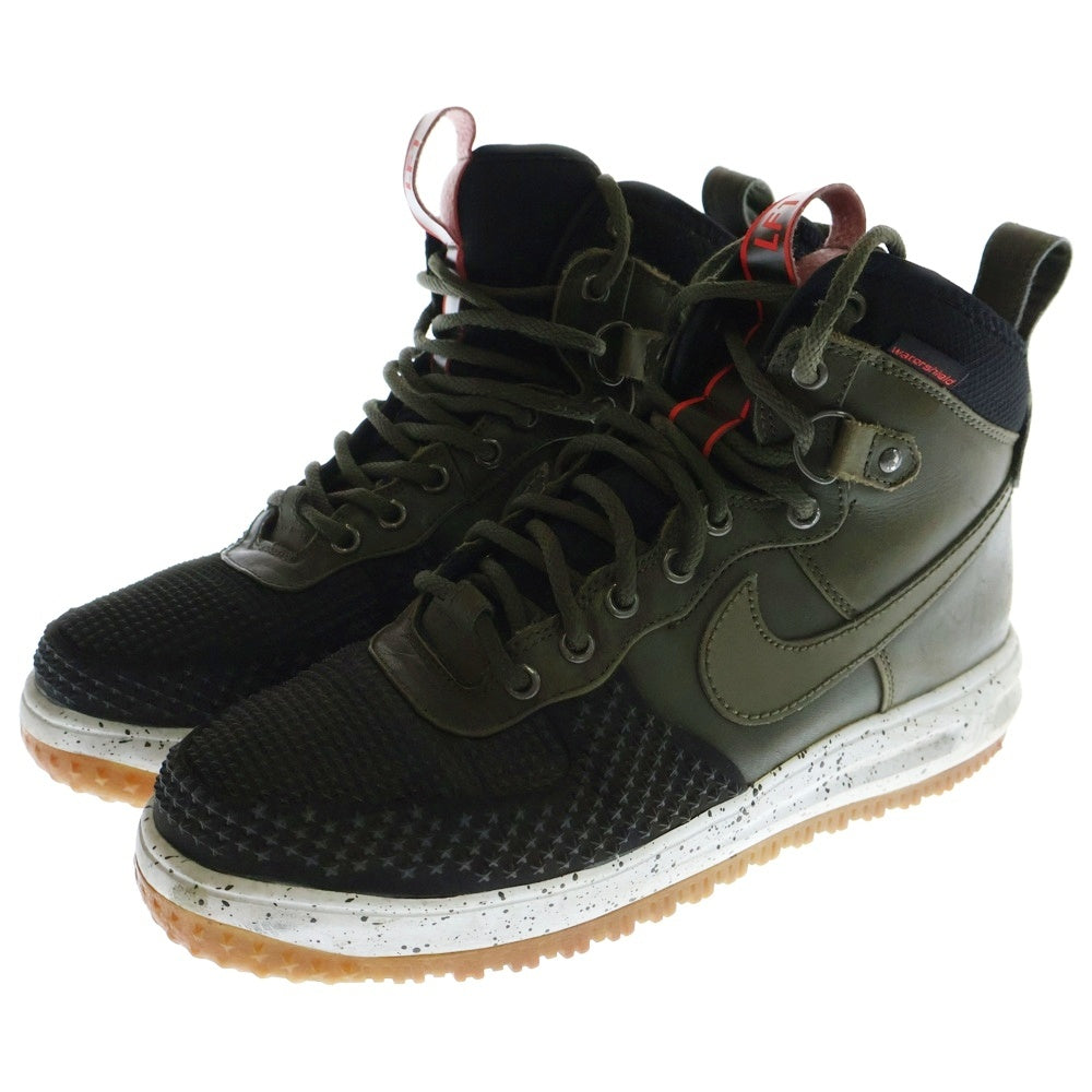 NIKE(ナイキ) LUNAR FORCE 1 DUCKBOOT ルナ フォース 1 ハイ ダックブーツ スニーカー カーキ US9.5/27.5cm 805899-001