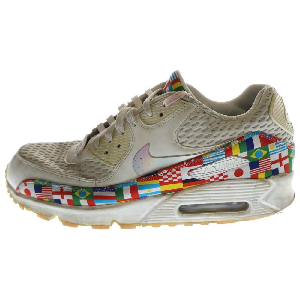 NIKE(ナイキ) AIR MAX 90 NIC QS 国旗柄 エアマックス90 ローカットスニーカー ホワイト US10.5/28.5cm A05119-100