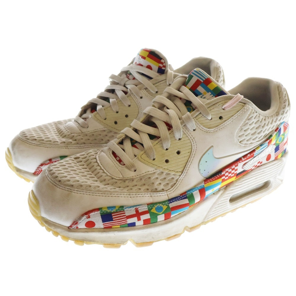 NIKE(ナイキ) AIR MAX 90 NIC QS 国旗柄 エアマックス90 ローカットスニーカー ホワイト US10.5/28.5cm A05119-100