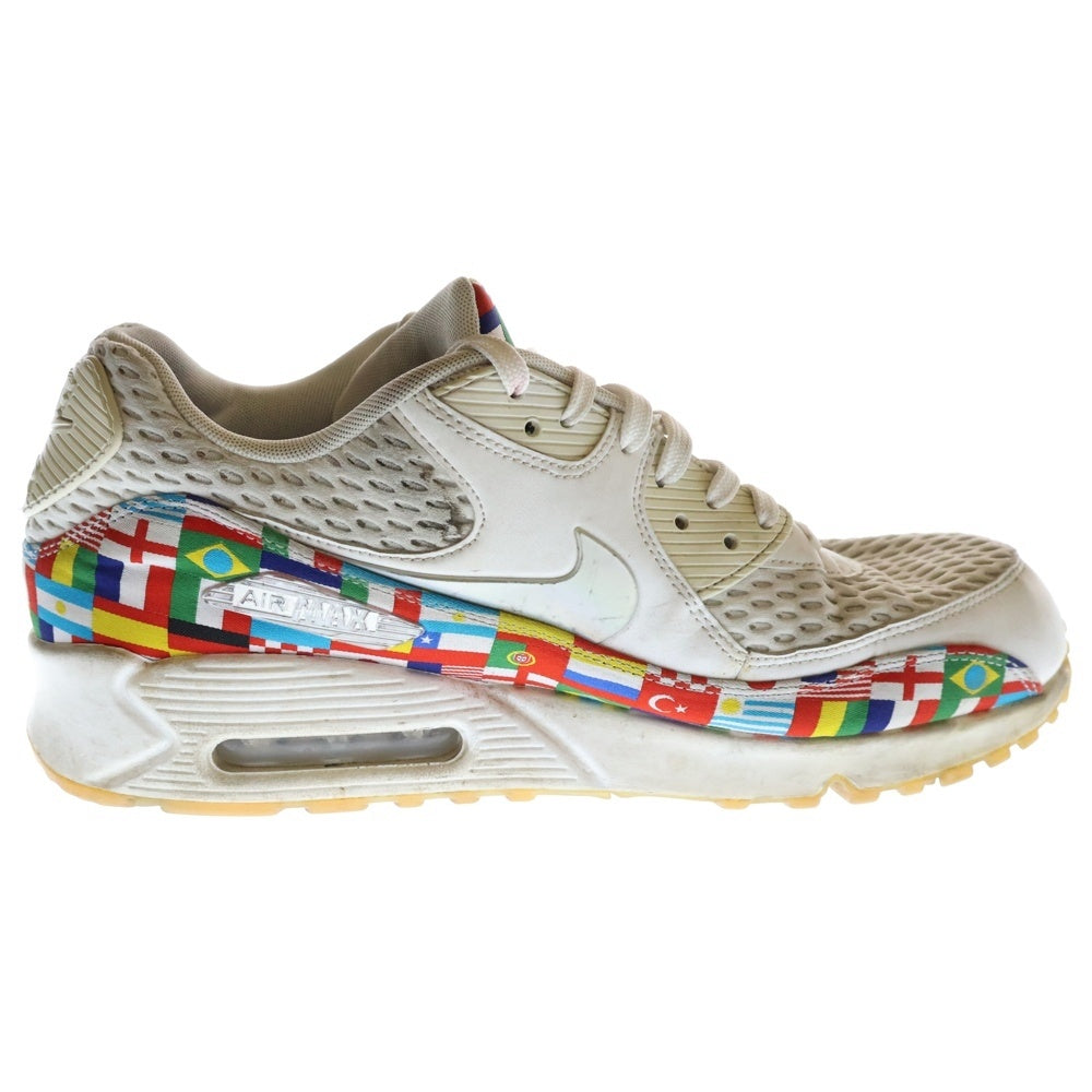 NIKE(ナイキ) AIR MAX 90 NIC QS 国旗柄 エアマックス90 ローカットスニーカー ホワイト US10.5/28.5cm A05119-100