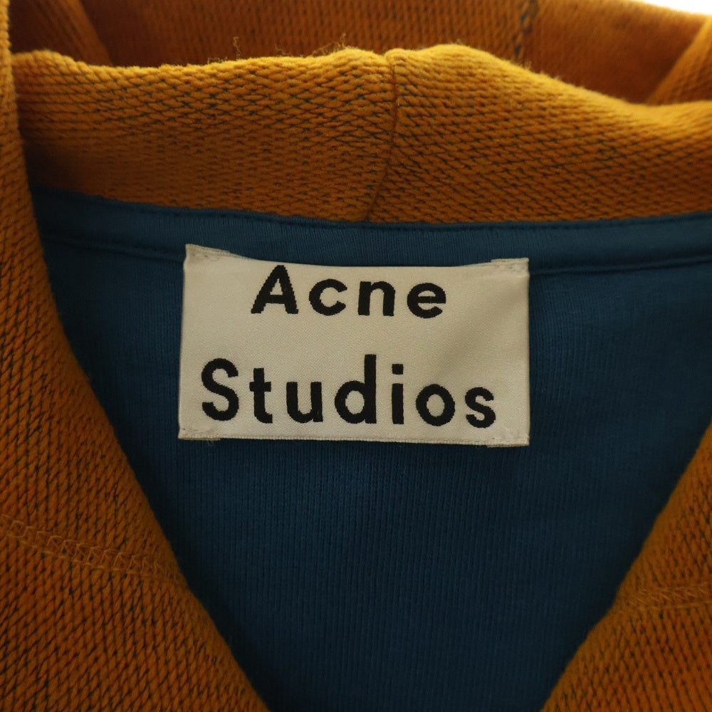 Acne Studios(アクネ ストゥディオズ) ロング丈 ジップアップパーカー オレンジ FN-MN-OUTW000082