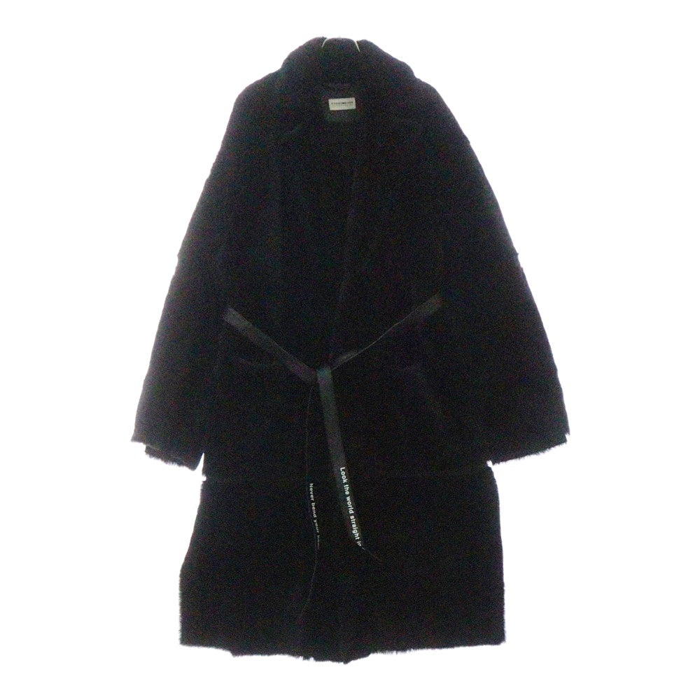 FORSOMEONE(フォーサムワン) Sheep Leather Mouton Coat シープレザー ムートン コート ブラック 78000030