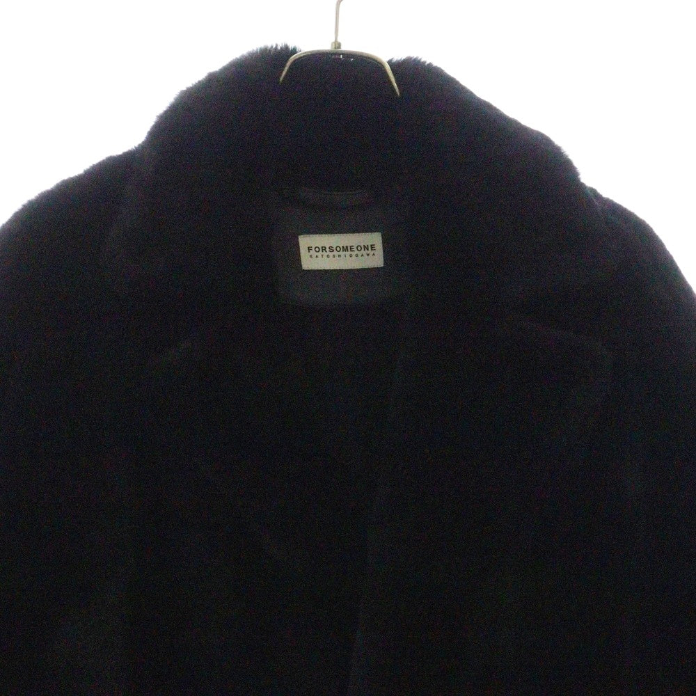 FORSOMEONE(フォーサムワン) Sheep Leather Mouton Coat シープレザー ムートン コート ブラック 78000030